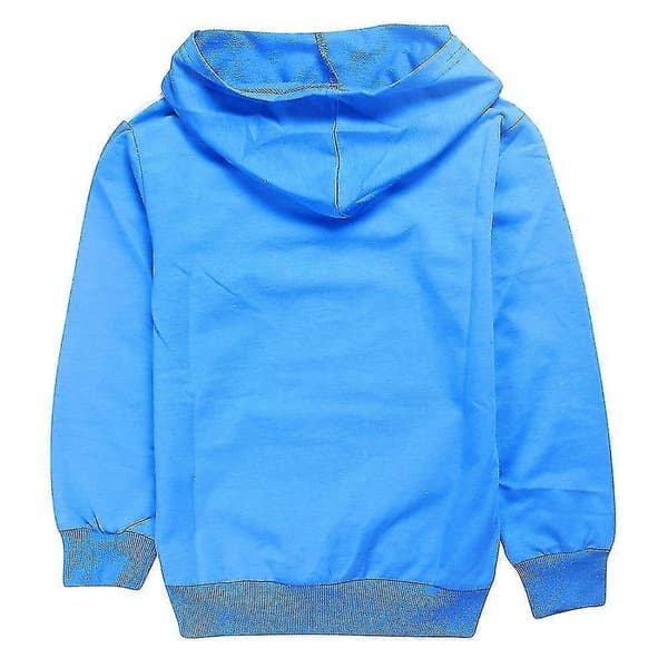 Gutter Prestonplayz Print Langermet Hettegenser Casual Pullover topper-Perfet Blue 11-12 Years