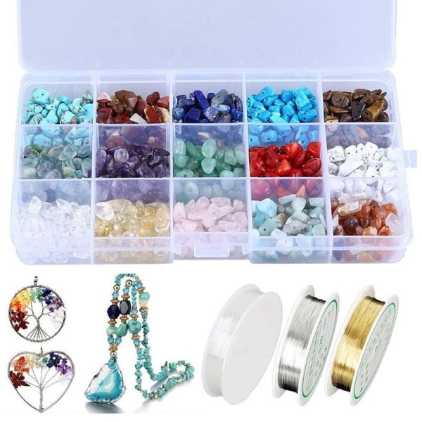 DIY - Bead Box - Kristallpärlor - Smyckestillverkning - Stenar - Perfet multicolor
