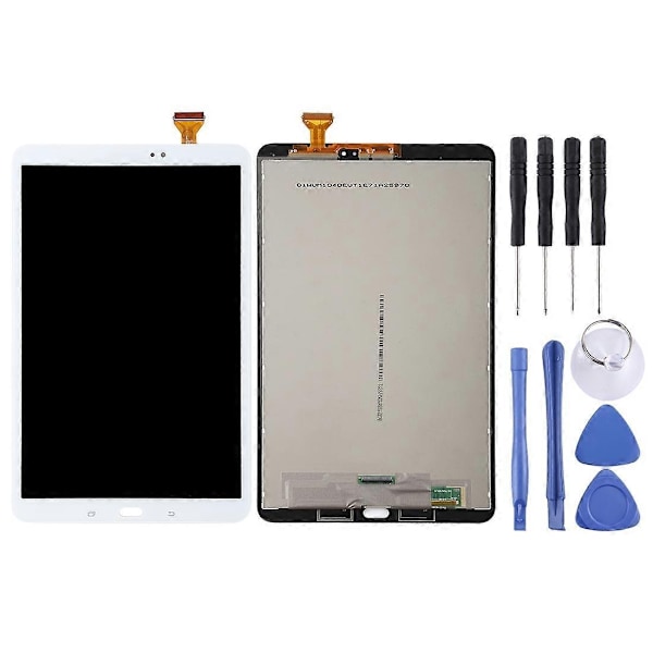 LCD-skärm för Samsung Galaxy Tab A 10.1 / T585 med Digitizer Komplett Montering - Perfekt White