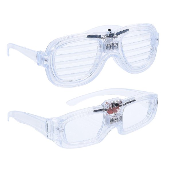 2x Shutter Shadow Neon Light Nøytral Flash Brille LED - Perfet
