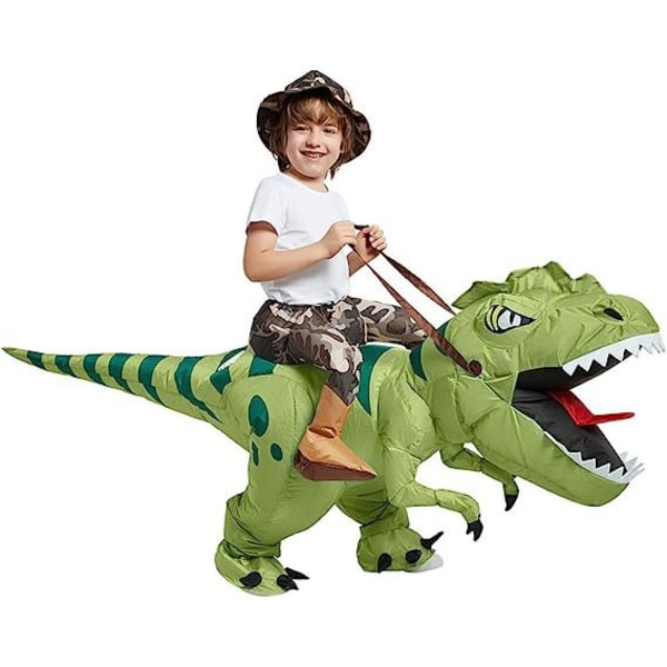 Oppusteligt dinosaur kostume, sjovt Halloween kostume til børn - Perfet 100-125CM