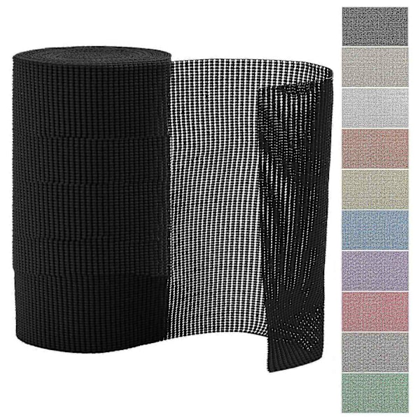 Hyllebeskyttelse Sklisikker Sterkt grep PVC Garderobeskap Hyller Rutenett Beskyttelsesmatte for Spisestue-Perfekt White