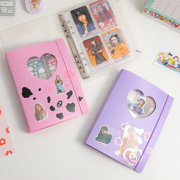 Ins Style Søt Sanrio-kortbok Gjenfyllbar lagringsfotoholder for elsker Kjæreste Kjæreste - Perfet pink