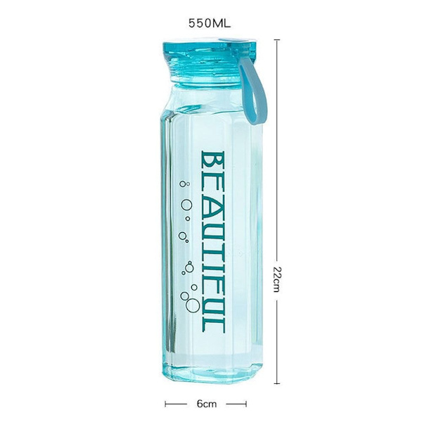 Glas vattenflaska blå - Perfet Blue