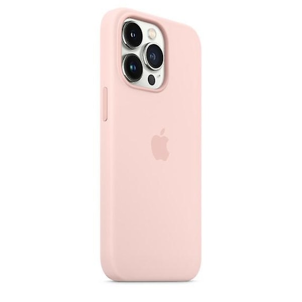 Silikonipuhelinkotelo, yhteensopiva iPhone 13 Pro 13pro-Perfet -mallin kanssa Chalk Pink