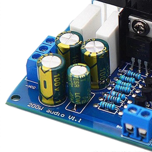 200W Mono Tehovahvistinlevy HiFi Kaksoislähtö DC 35-60V Äänivahvistinmoduuli wo-Perfet