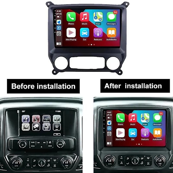 Yhteensopiva Chevrolet Silverado 3 GMTK2 2013-2019 automallien kanssa Autoradio Android Multimedia Player Auto Carplay Navi GPS-Perfet