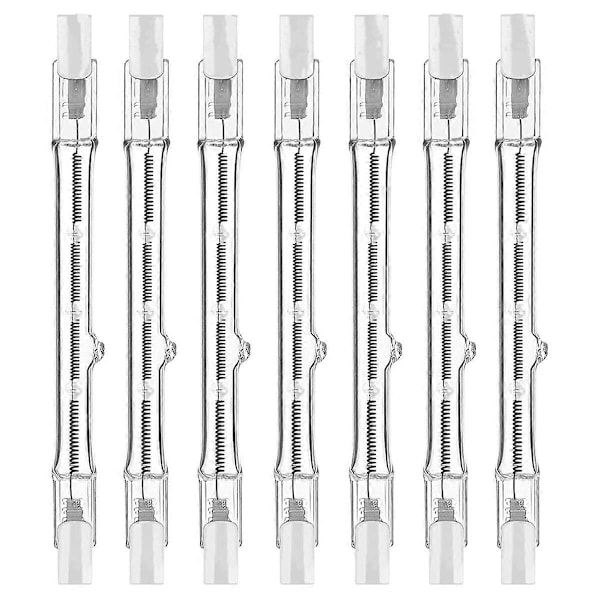 R7s Halogenlampor, 7-pack R7s Glödlampa 118mm Dimbar 230V Halogenlampor, Linjär Volframlampa 150W-Perfekt