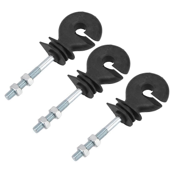 50 stk. Flade Møtrik Isolatorer Elektrisk Hegn Isolatorer Gevind Elektrisk Hegn Isolering Spiral Insul-Perfet
