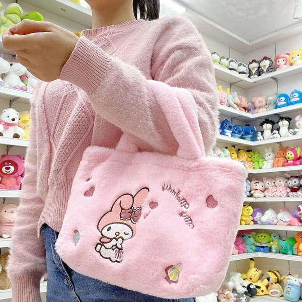 1 stk Plysj Sanrio Veske Kuromi Ryggsekk Anime Melody Plysj - Perfet D