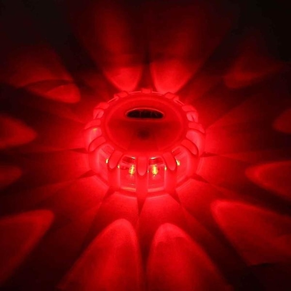 1/2/3/4-pack LED-säkerhetsbloss Vägnödljus Säkerhetsljus vid vägkanten Blinkande varningsblossljussats Beacon Disc- Perfet 1Pcs