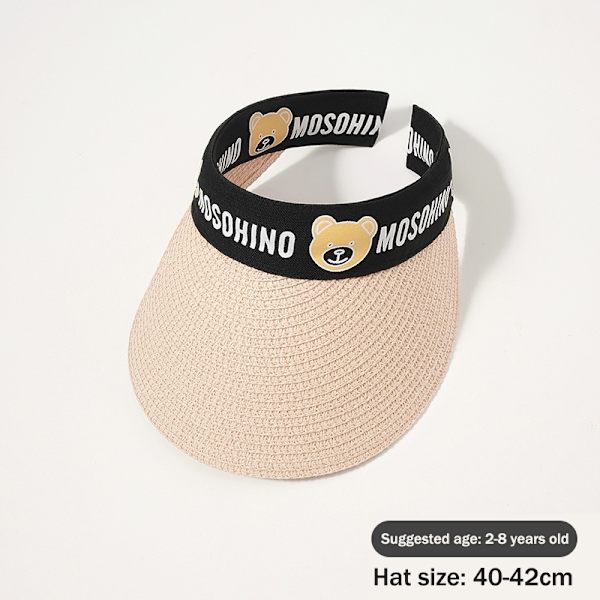 2-8 år barn solhatt sommar tecknad solskydd tom till - Perfet Pink One Size