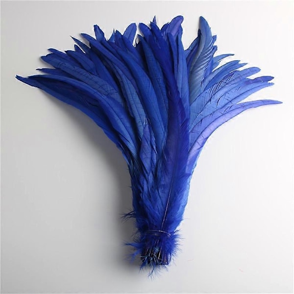 50 stk. Naturlige Kyllingehale Fjer 25-40 cm / 10-16 tommer Tøjdekoration Sceneoptræden Hanehale Fjer Plume-Perfet red 30-35cm