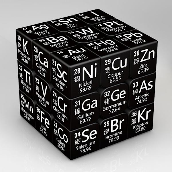 Kid Magic Cube Studentutbildning Matematik Kemi Fysik Kunskap 3x3x3 pussel cube toy för barn som lär sig Magico Cubo-Perfet Navy Blue