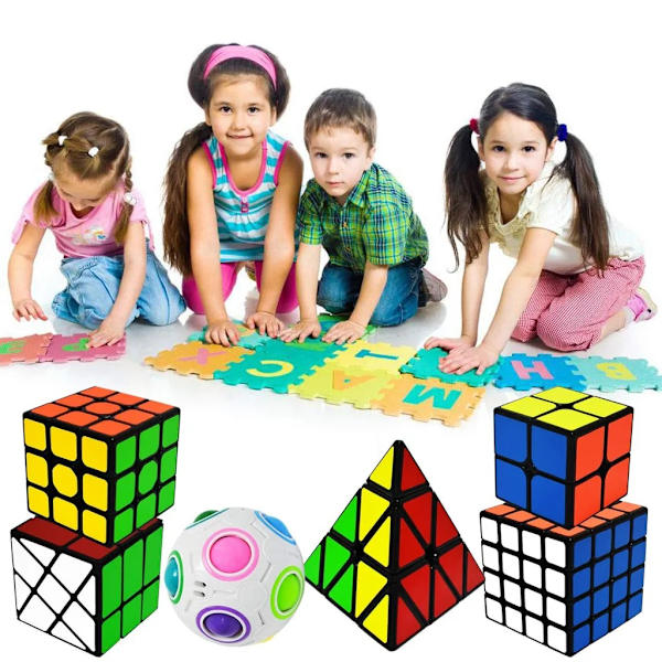 6 Rubiks terninger - 6 stile - Perfet