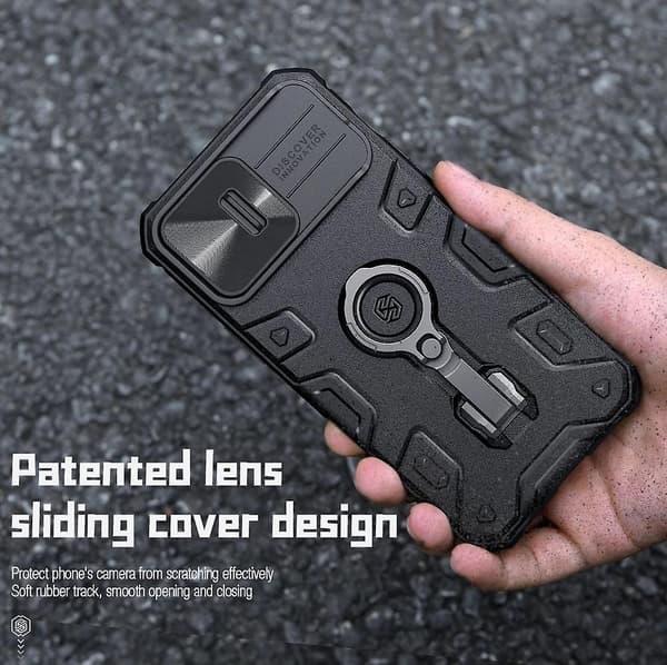 Mobilskal Kompatibelt med IPhone 14/14 Pro/14 Plus/14 Pro Max Nillkin Camshield Armor Pro Skjutbart Kameraskydd Baksida - Perfekt For iphone 14 pro