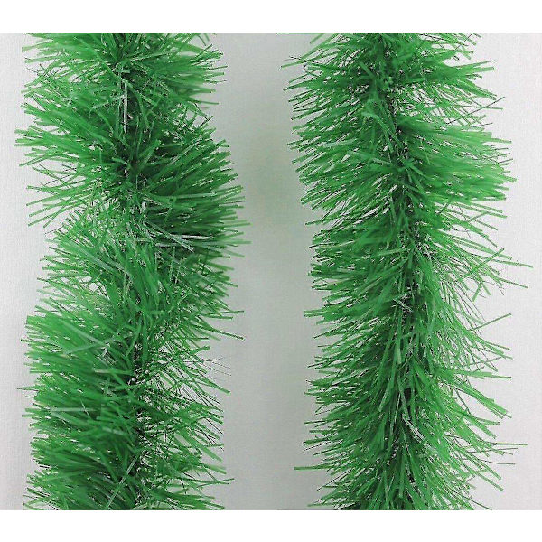 10m (33ft) Paksu Tinseli Joulukuusi Koriste Joulukranssi Juhlat 645673119057-Perfet Leaf Green 10M