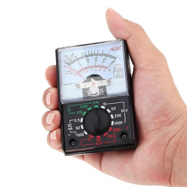 Multimeter, Volt 1000V Voltmeter Amp Volt Ohm Spänningstestare med Testkablar och Batteri Ingår-Perfet