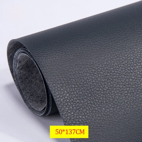 Self Adhesive Leather Fix Repair Patch Stick Sofa Repairing Sub - Perfet navy blue 50*137CM