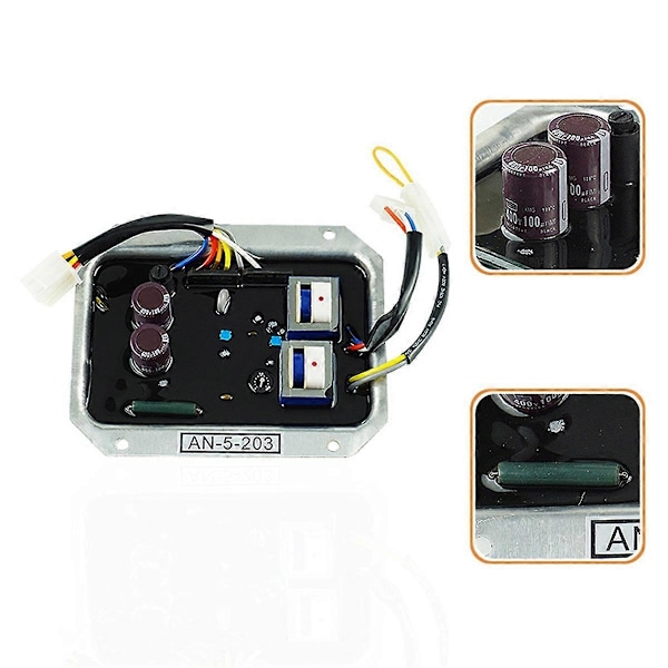 An-5-203 AN5203 Generator AVR Automatisk Spänningsregulator Alternatordel Strömstabilisator Kompatibel med Gene-Perfet