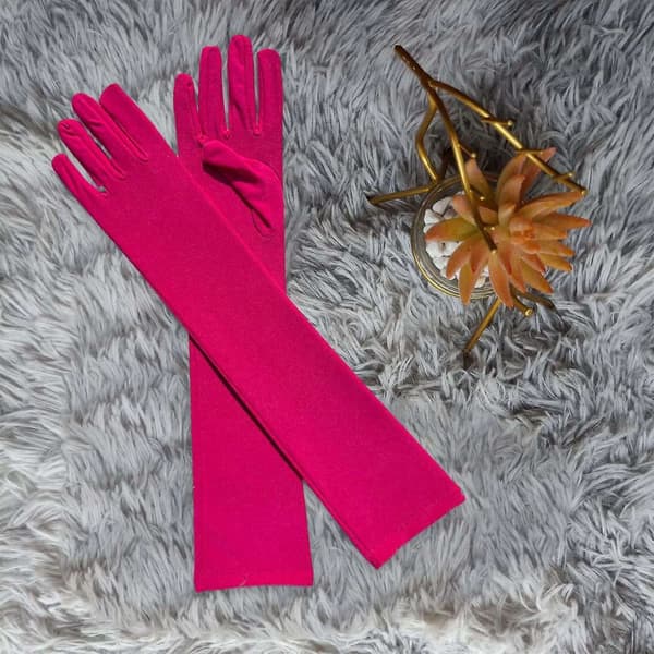 Långa Spandex Opera Handskar för Vuxna som Sträcker sig Över Armbågen - Perfekt HP