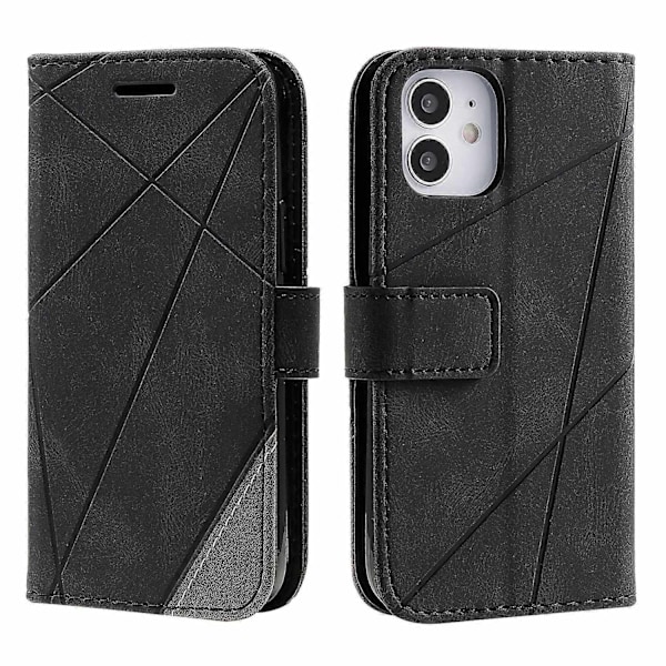Fodral Kompatibelt med iPhone 11 Läder Magnetiskt Foliofodral med Korthållare Kompatibelt med iPhone 11-Perfet Black