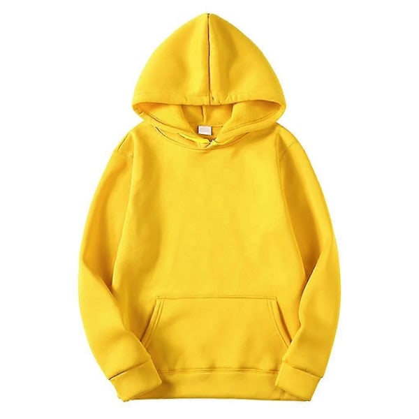 Unisex Bomulls Sweatshirt med Dragkedja - Perfekt Yellow XL
