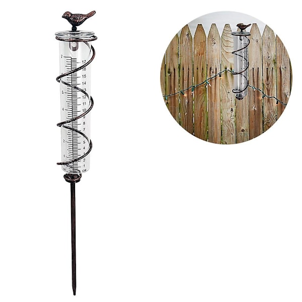 Spiralregnmätare Trädgårdsglas Regnvattenmätare