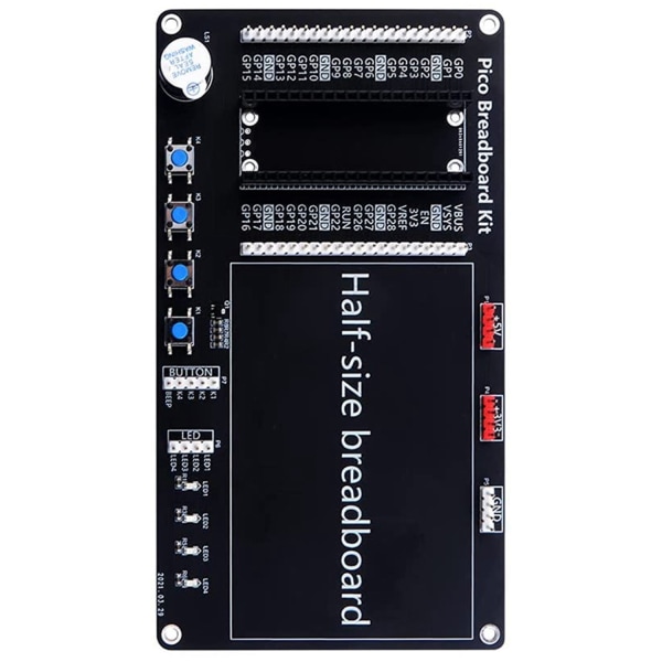 Raspberry Pi Pico Breakout Breadboard Testkretskort Bärbar Pico-modul för nybörjare gör-det-själv-krets - Perfet