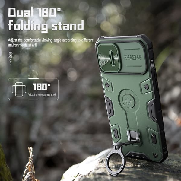 NILLKIN iPhone 14/13 CamShield Armor Pro suojakotelo, musta 141