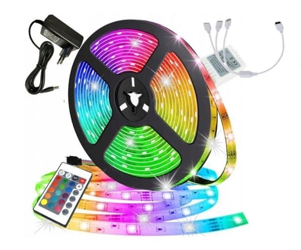 15m LED-Strip Lys med RGB Lyssløjfe LED strip - Perfekt multicolor