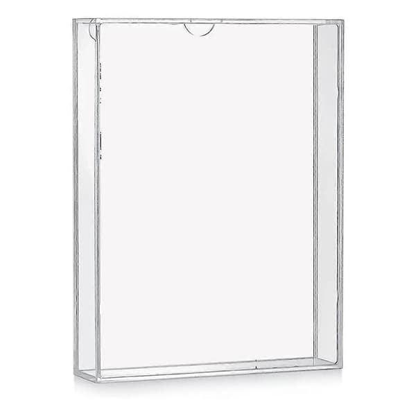 Skuggboxram Akrylfotoram DIY Skrivbordsdisplaybox Helt Transparent Förvaringsbox-Perfet