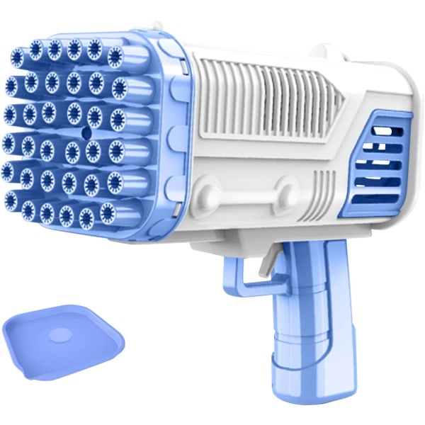 36-reikäinen kuplapistooli, automaattinen Bazooka sähkökupla, sininen - täydellinen