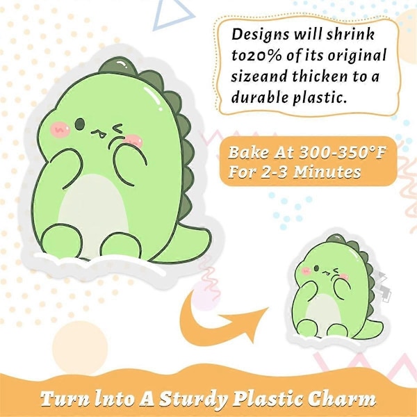 140 st Shrinky Dink-ark Kit, Shrinky Dink Papperskit - Perfekt