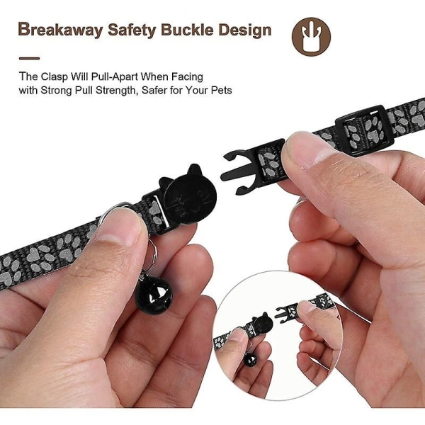 AirTag Apple Air Tag Cat Collar med sikkerhetsspenne og ringeklokke, 1 cm - Perfet