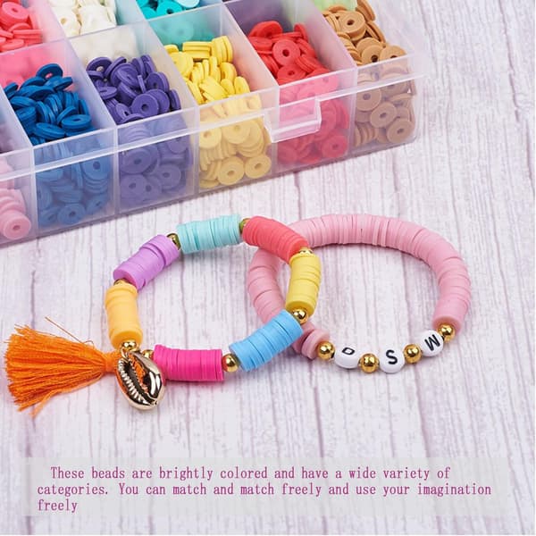 DIY - Leireperler - Polymerperler - 6mm - Smykkelaging - Perfekt multicolor