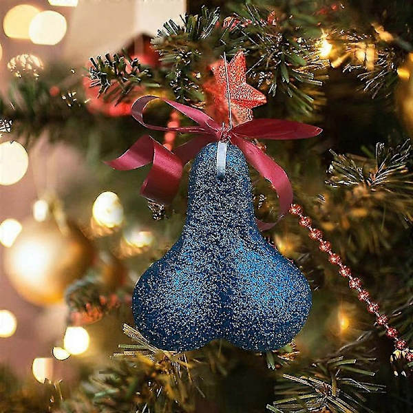 Julekule-Hengende Pynt Kreativ Juletrær Ornamenter Dekor-Perfekt blue