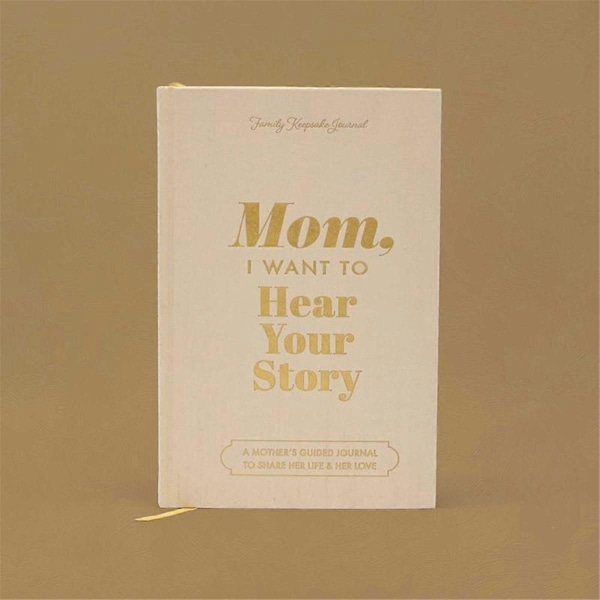 Mamma, jeg vil høre din historie Lærinnbundet Hardcover Båndmerke Mamma Fortell meg din livshistorie Journal Minne-Perfekt