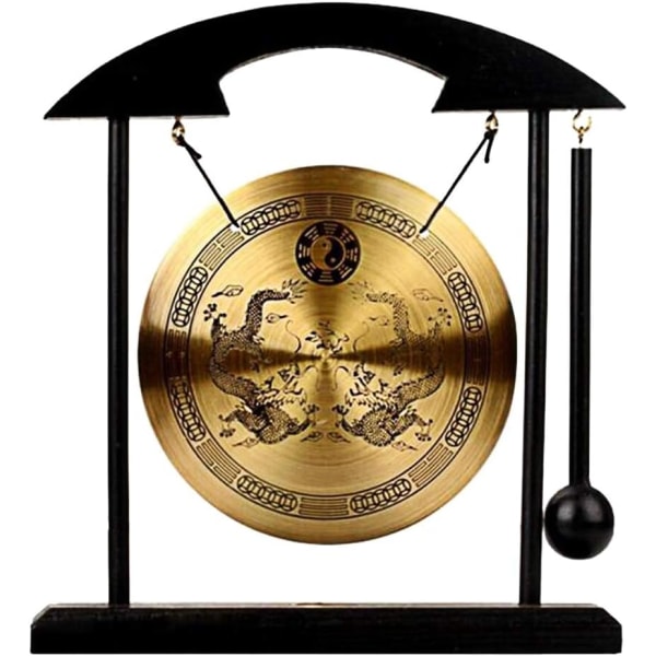 Crday Zen Art Mässing Feng Shui Desktop Gong H1303 Present - Perfet