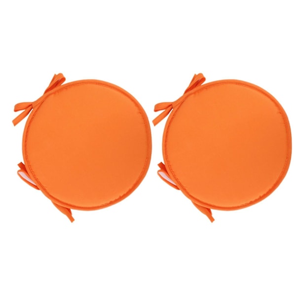 Evago puder til terrasse, hjem, indendørs/udendørs stol, runde sædehynder, tykke spisebordsstole - Perfet 2pcs Orange Red