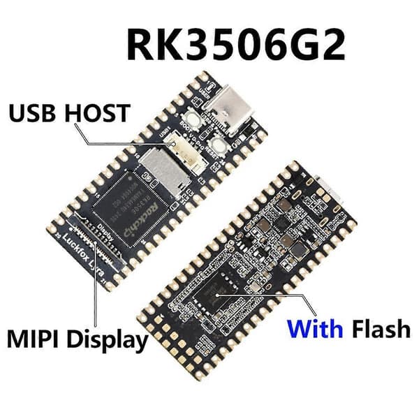 Kompatibel med Luckfox Lyra B RK3506G2 Linux Utvecklingskort RK3506 Cortex-A7 Stöd MIPI/DSI Display-Perfet