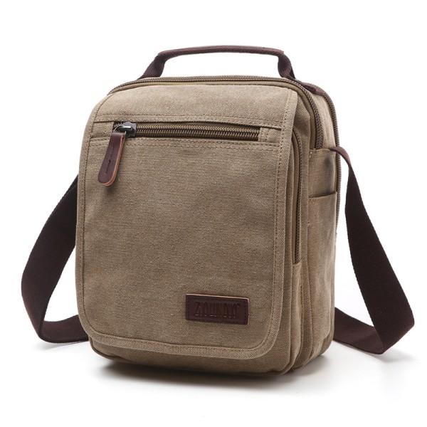 Canvas Herr Axelväska Herr Axelväska Casual Herrväska- Perfet Khaki