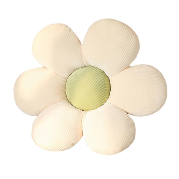 Blommig golvkudde för läsning och avkoppling, bekväm för flickor, tonåringar, mellanstadiebarn och småbarn - Perfekt White Green 40CM