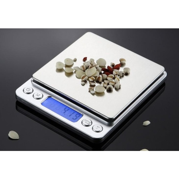 Digitalvåg / Köksvåg 0,01g-500g - Perfet silver