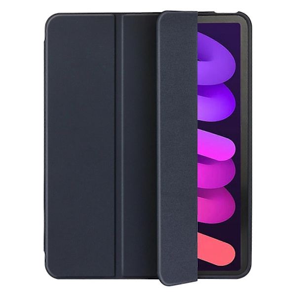 Læder Tablet Case Kompatibel med iPad mini 6 - Perfekt Navy Blue