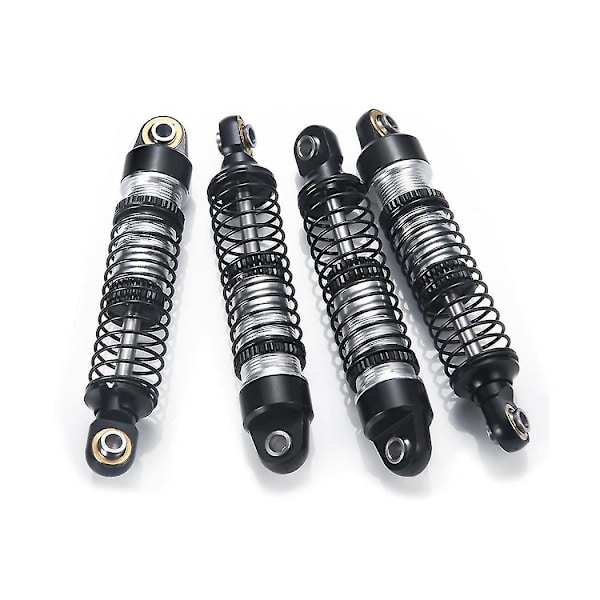 4 stk metalldemper for Trx4m -4m 1/18 Rc beltebiloppgraderingsdeler, svart-perfet