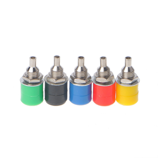 10 kpl eristetty turvallisuus 4 mm banaani naaras Jack Panel Mount Socket -liitosnapaliitin - Perfet