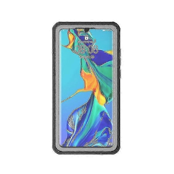 Vattentätt, dammtätt och stötsäkert transparent akryl mobilskal för Huawei P30 - perfekt