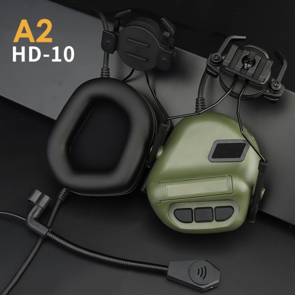 Tactical Airsoft Headset Jakt Skytte Headset Militär Hel - Perfet A2