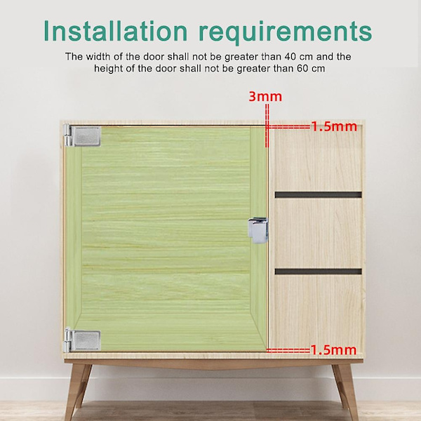 1 pari lasioven saranat Hemstans vapaa sinkkiseos Viinikaappi Hardware Magneetti Uusi - Perfet